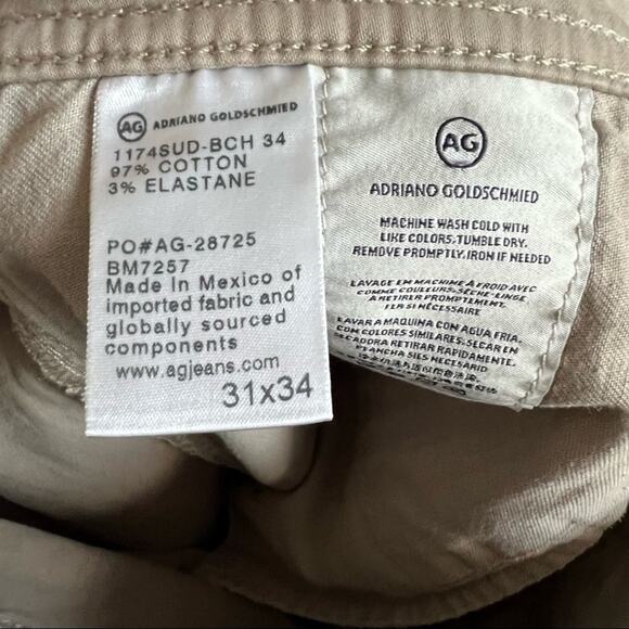 AG Adriano Goldschmied The Graduate Tailored Leg Men's Pants 26.5” Inseam - Picture 13 of 13